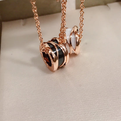 [RAFFINE]ZERO 1 CUATRO BANDAS DE CERÁMICA DE ORO ROSA