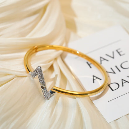 [RAFFINE]VOLTE UPSITE DOWN GOLD DIAMOND BRACELET