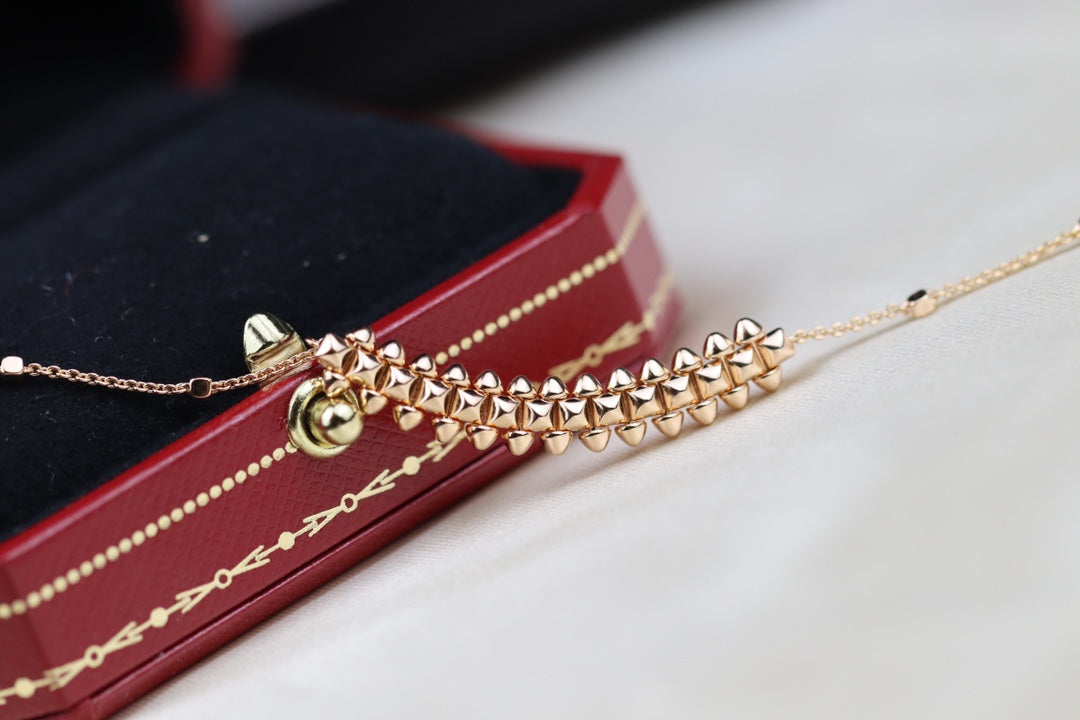 [RAFFINE]CLASH PINK GOLD NECKLACE
