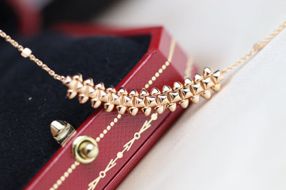 [RAFFINE]CLASH PINK GOLD NECKLACE