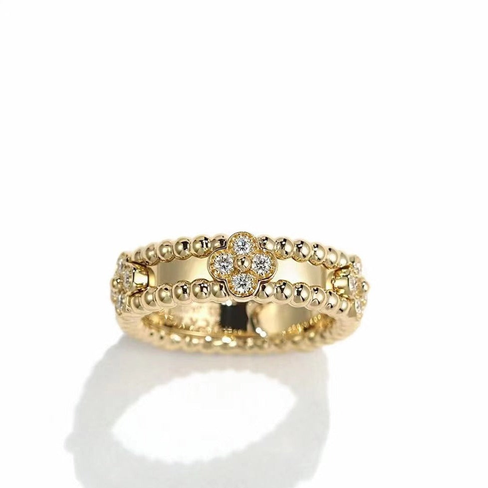 [RAFFINE]PERLEE GOLD DIAMOND RING