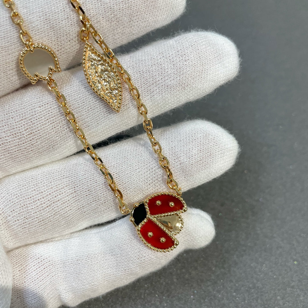 [RAFFINE]LUCKY SPRING 15 MOTIFS GOLD NECKLACE
