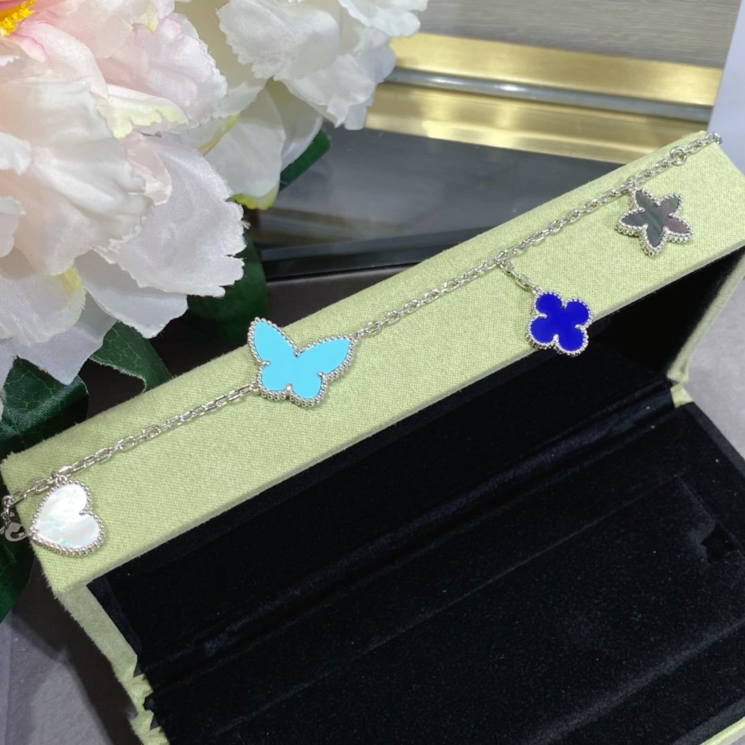 [RAFFINE]LUCKY SPRING SILVER BRACELET 4 MOTIF