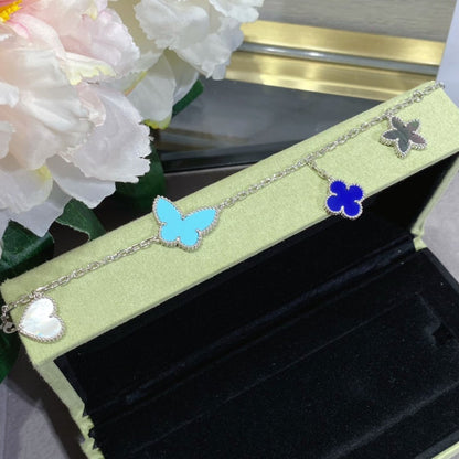 [RAFFINE]LUCKY SPRING SILVER BRACELET 4 MOTIF