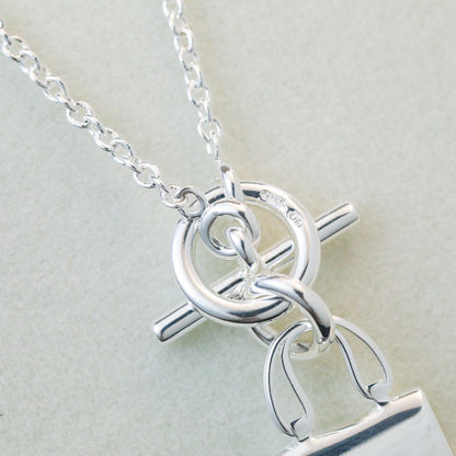 [RAFFINE]POP H PEDANT SILVER NECKLACE