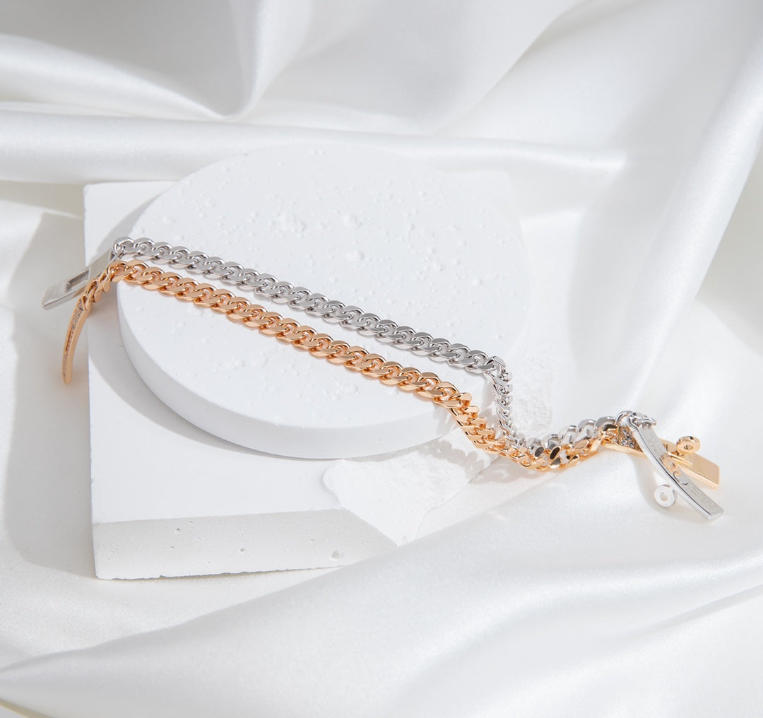 [RAFFINE]KELLY CHAIN SILVER DIAMOND BRACELET
