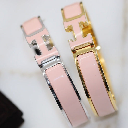 [Raffine]H BRACELET 12MM PINK