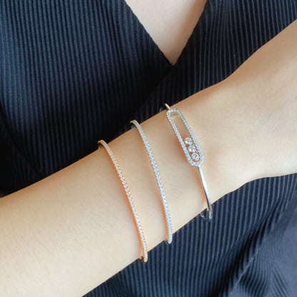 [RAFFINE]MINI PULSERA DE TENIS DE DIAMANTE