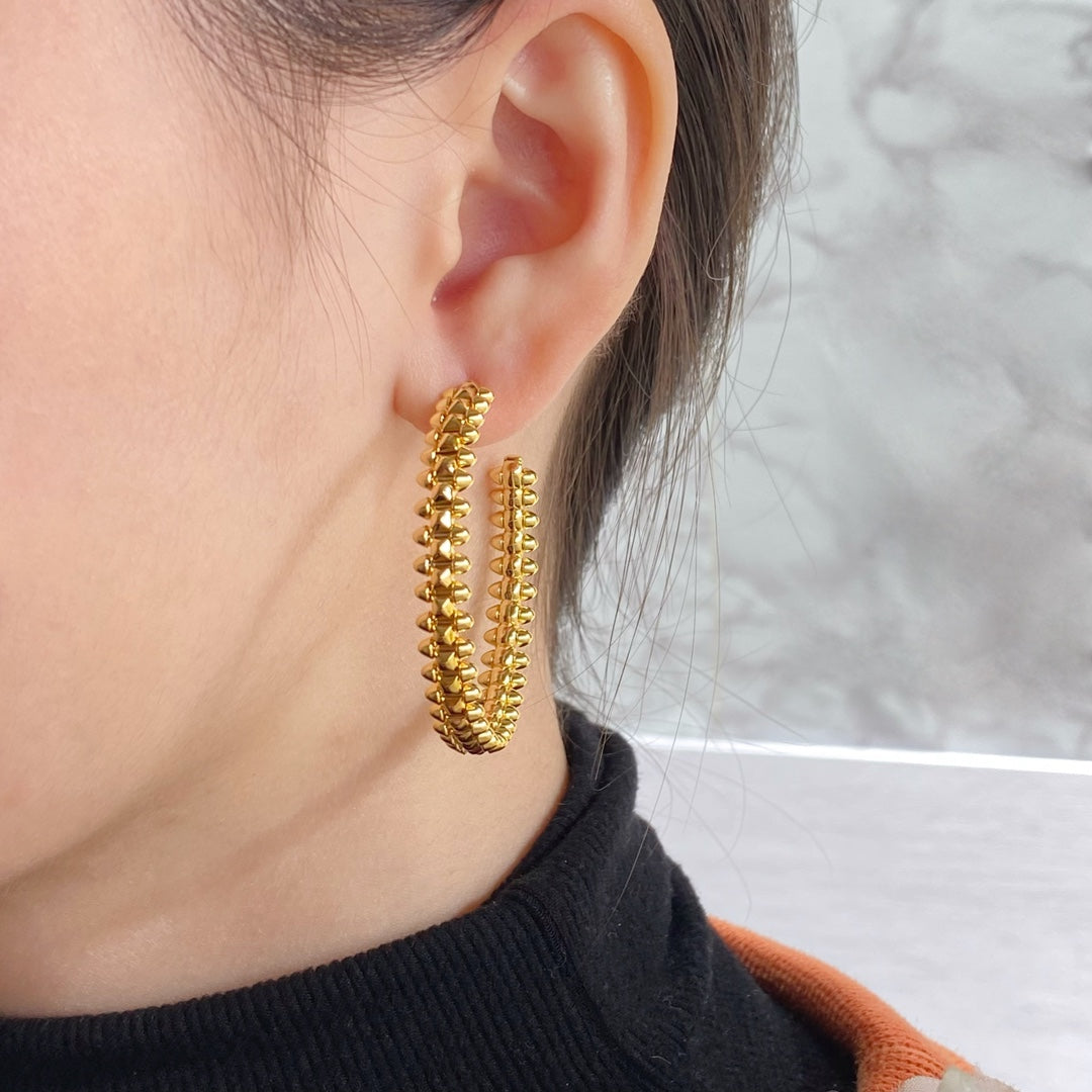 [RAFFINE]CLASH LARGE HOOP EARRINGS