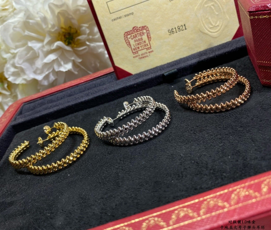 [RAFFINE]CLASH LARGE HOOP EARRINGS