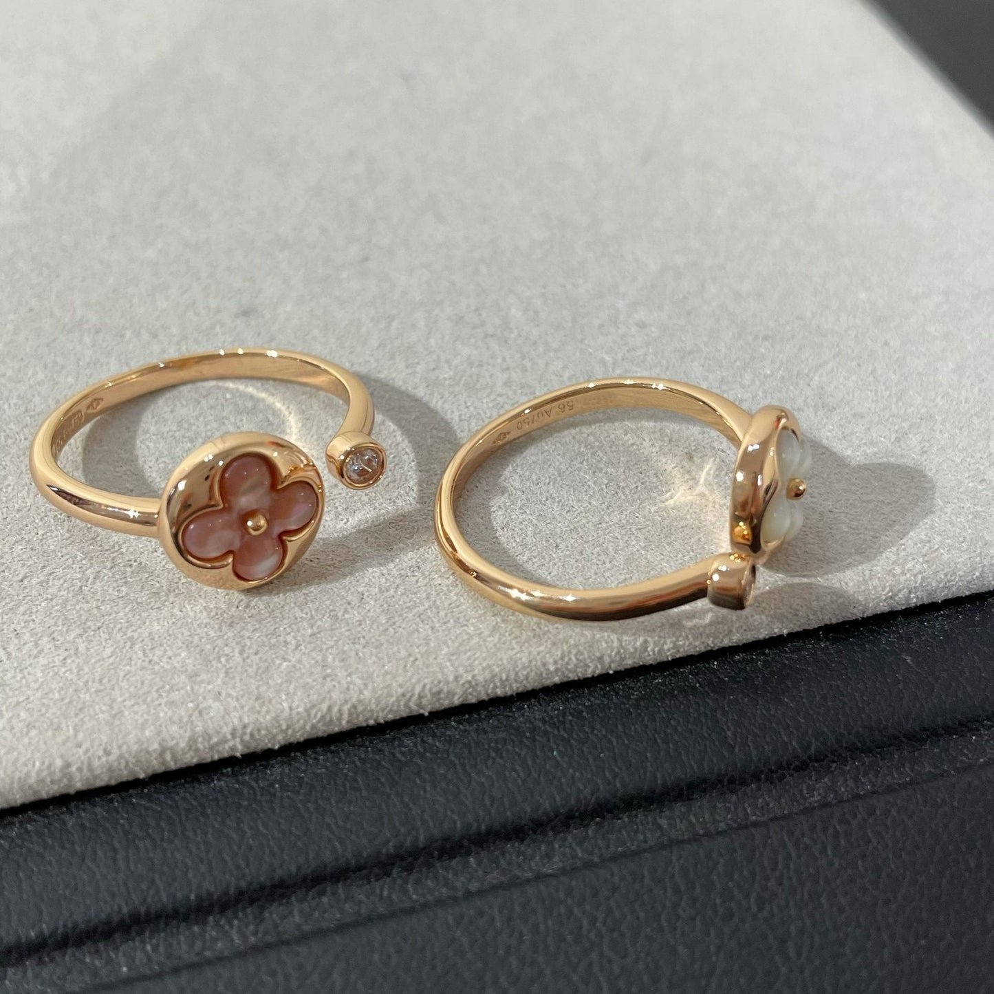 [Raffine]SUN 1 DIAMANT PINK MOP RING