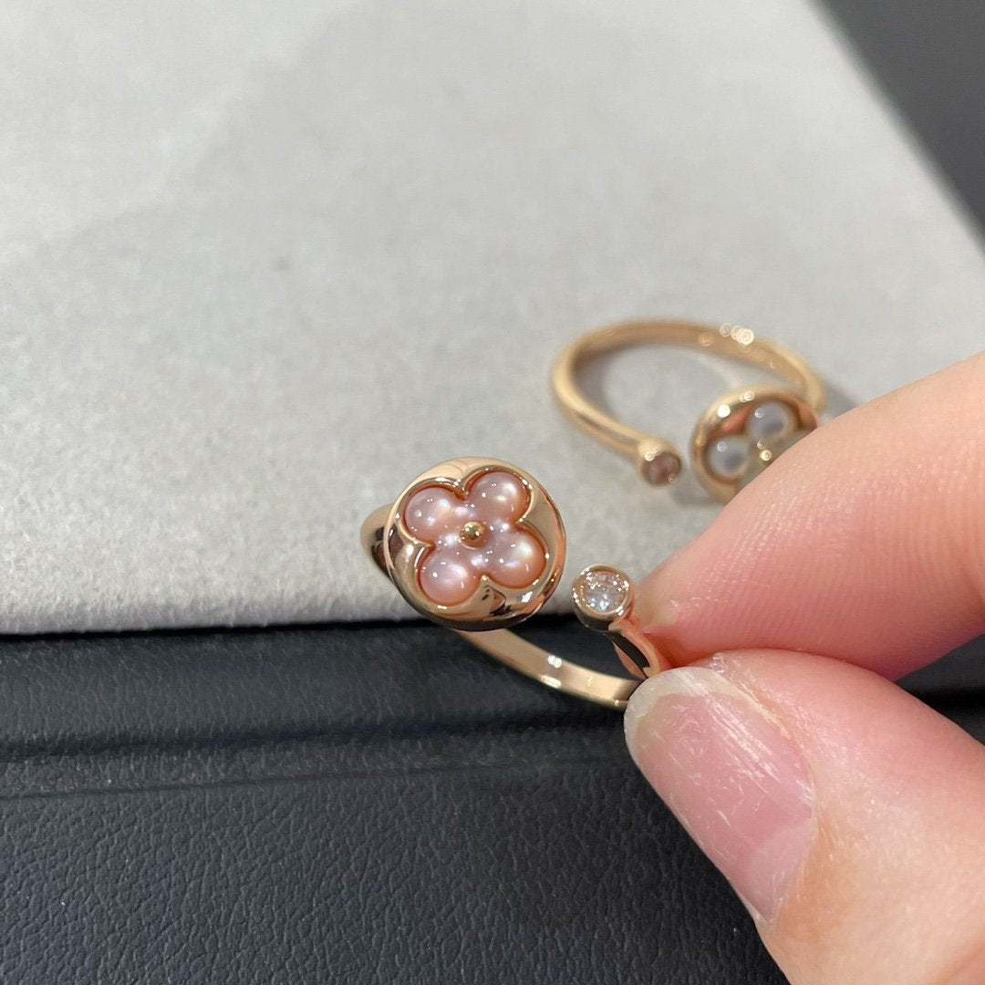 [Raffine]SUN 1 DIAMANT PINK MOP RING