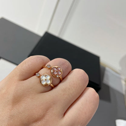 [Raffine]SUN 1 DIAMANT PINK MOP RING