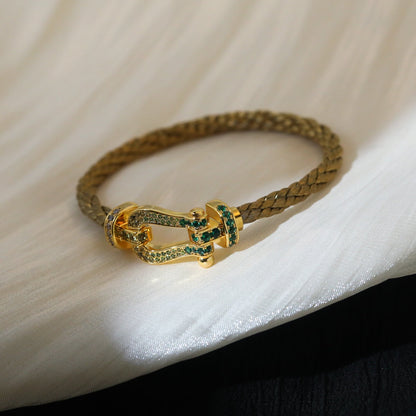 [RAFFINE]FORCE 10 GOLD GREEN DIAMOND PAVED