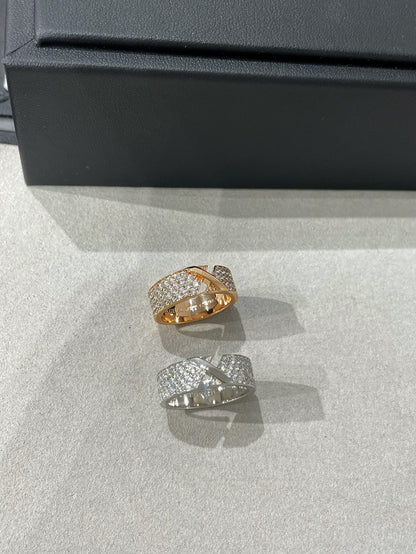 [RAFFINE]LIENS EVIDENCE  DIAMOND PAVED RING
