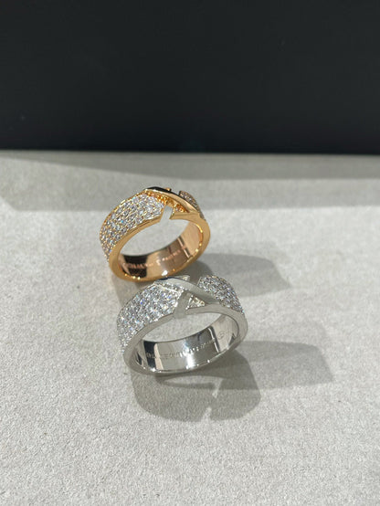 [RAFFINE]LIENS EVIDENCE  DIAMOND PAVED RING