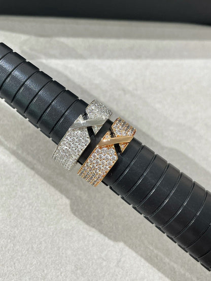 [RAFFINE]LIENS EVIDENCE  DIAMOND PAVED RING