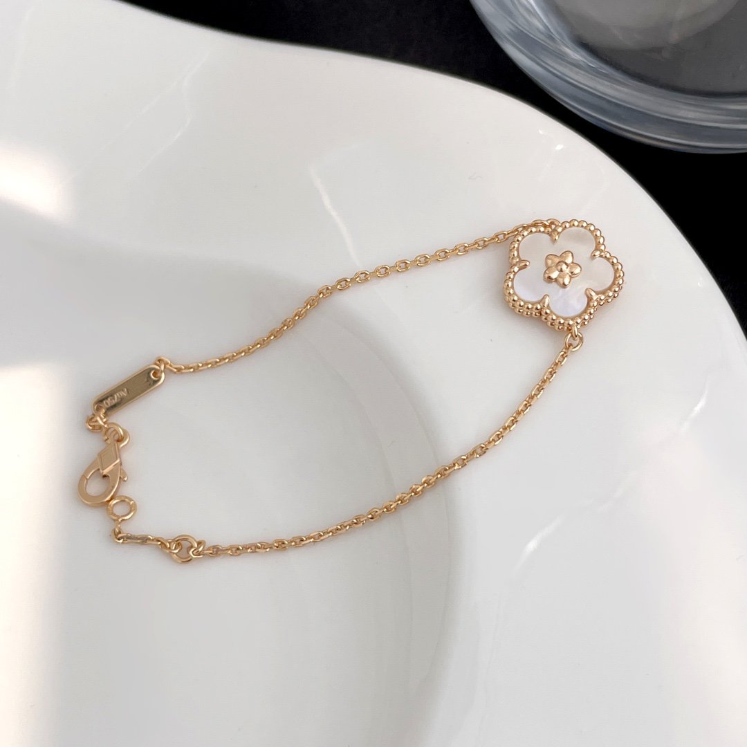 [RAFFINE]LUCKY SPRING ROSE GOLD MOP BRACELET