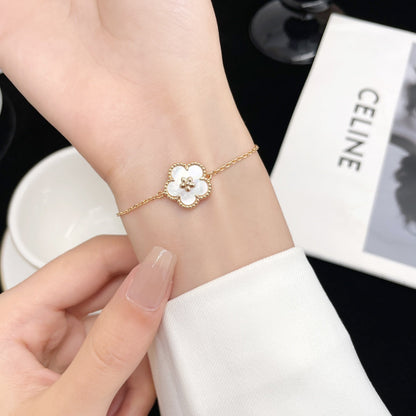 [RAFFINE]LUCKY SPRING ROSE GOLD MOP BRACELET