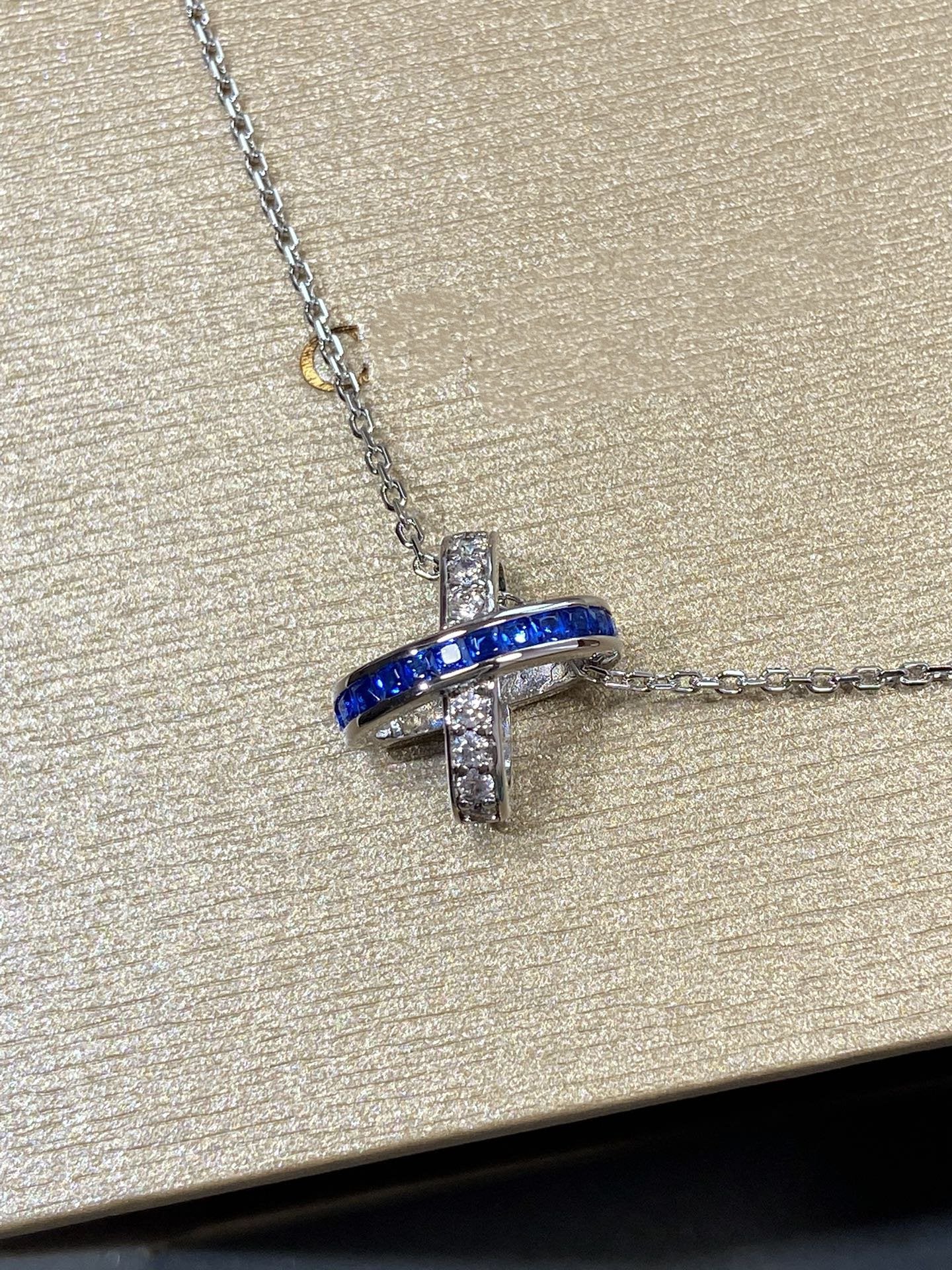 [RAFFINE]LIENS DIAMOND SILVER NECKLACE