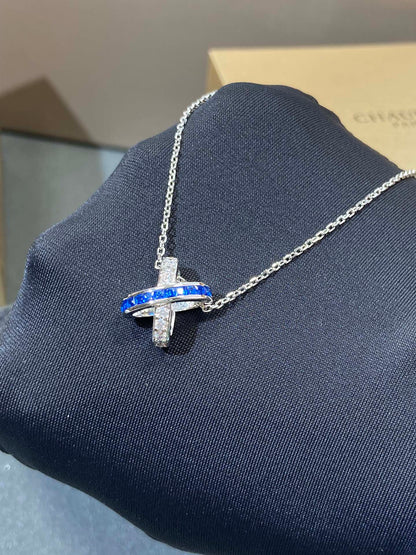 [RAFFINE]LIENS DIAMOND SILVER NECKLACE