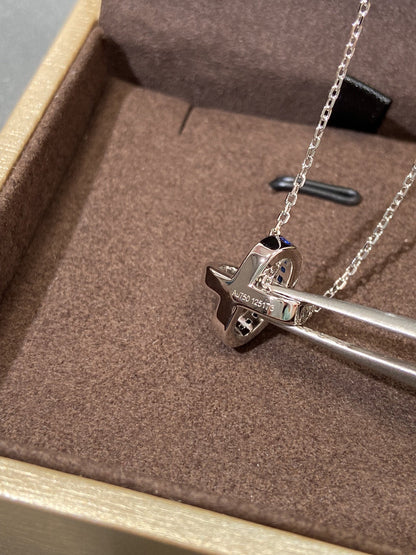 [RAFFINE]LIENS DIAMOND SILVER NECKLACE