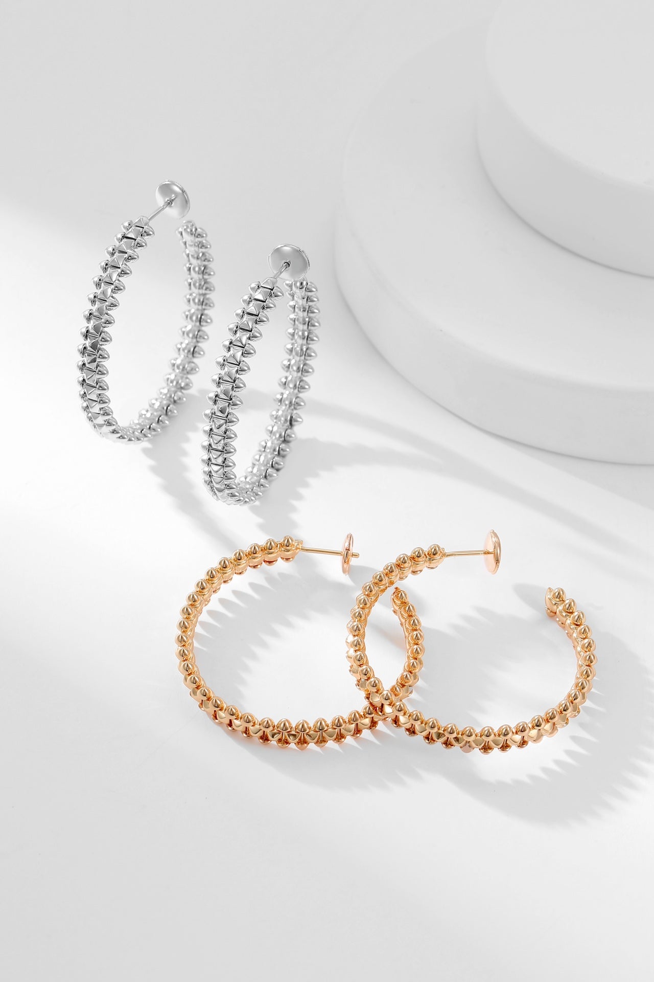 [RAFFINE] PENDIENTES DE ARO CLASH