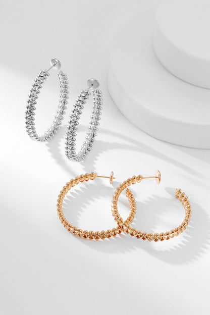 [RAFFINE] PENDIENTES DE ARO CLASH
