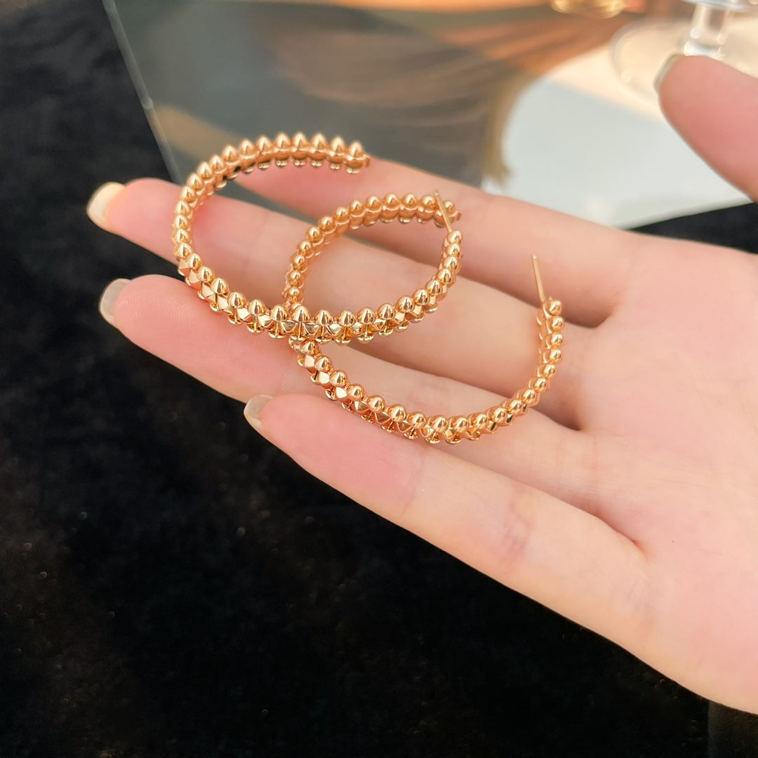 [RAFFINE] PENDIENTES DE ARO CLASH
