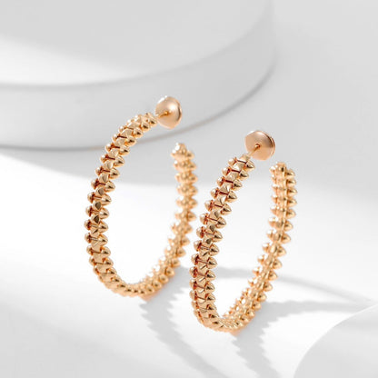 [Raffine]CLASH HOOP LARGE EARRINGS