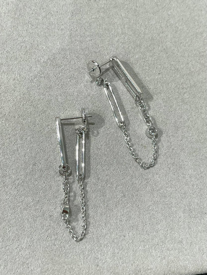 [RAFFINE] PENDIENTES DE DIAMANTES CHAOS