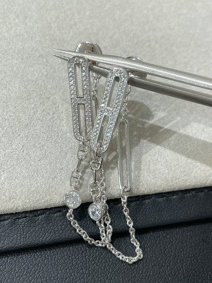[RAFFINE] PENDIENTES DE DIAMANTES CHAOS