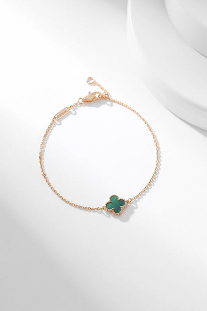 [RAFFINE]CLOVER BRACELET MALACHITE 1 MOTIF