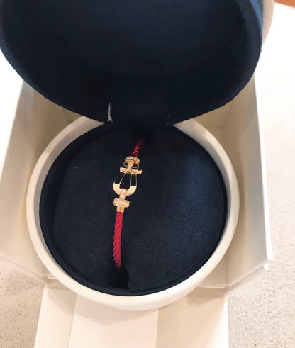 [RAFFINE]FORCE 10 HALF DIAMOND PINK GOLD RED CORDERI LARGE AND MEDIUM MODEL