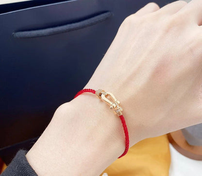 [RAFFINE]FORCE 10 HALF DIAMOND PINK GOLD RED CORDERI LARGE AND MEDIUM MODEL