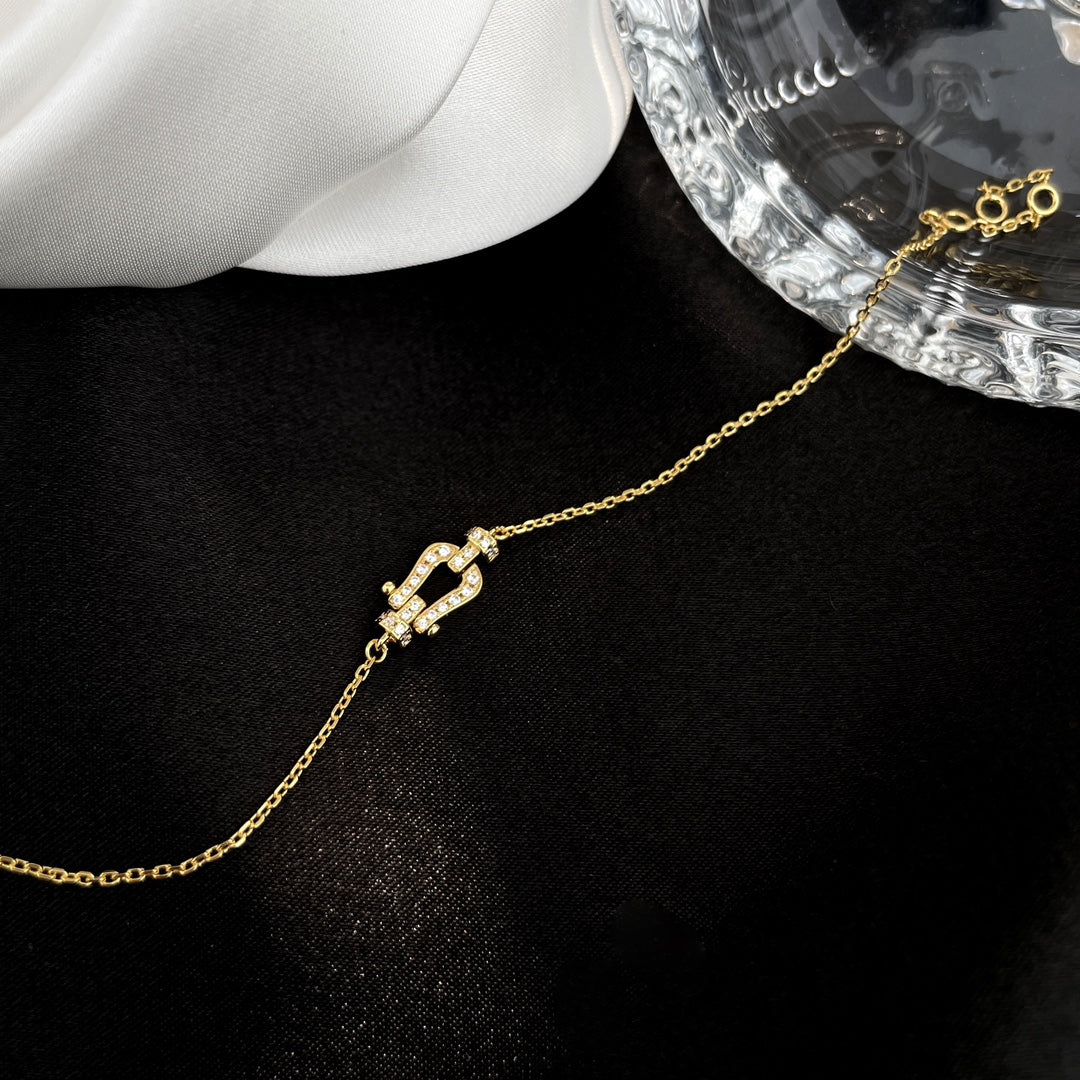 [RAFFINE]FORCE 10 FULL DIAMOND BUCKLE CHAIN LINK MINI MODEL