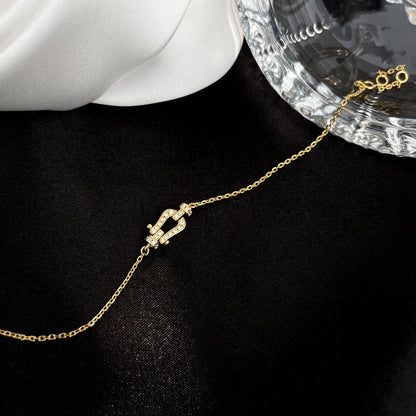 [RAFFINE]FORCE 10 FULL DIAMOND BUCKLE CHAIN LINK MINI MODEL