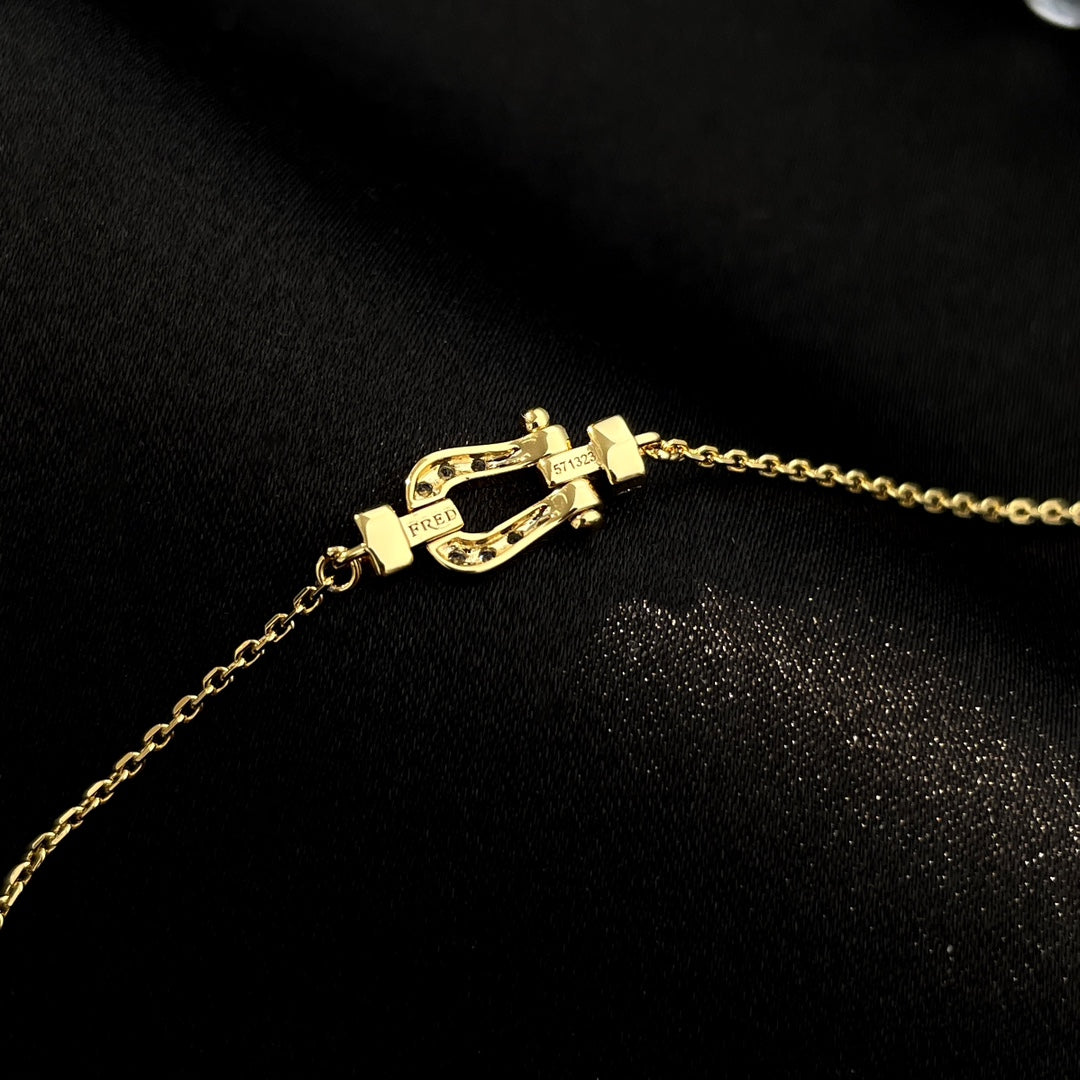 [RAFFINE]FORCE 10 FULL DIAMOND BUCKLE CHAIN LINK MINI MODEL