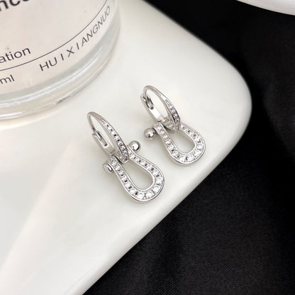 [RAFFINE]FORCE 10 FULL DIAMOND DROP EARRINGS MEDIUM MODEL