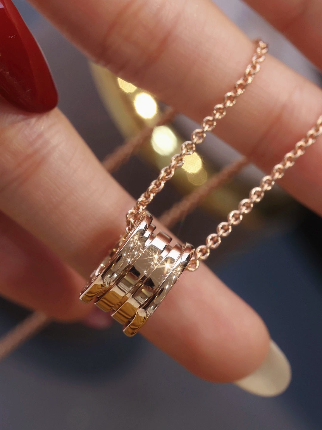 [RAFFINE]ZERO 1 COLLAR DE ORO ROSA