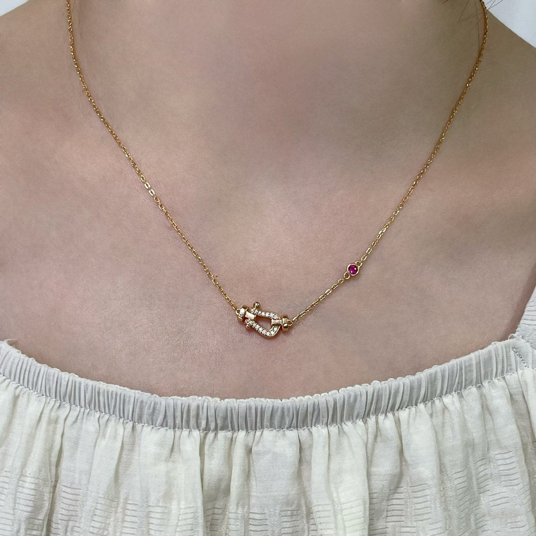[RAFFINE]FORCE 10 DIAMOND PINK GOLD NECKLACE