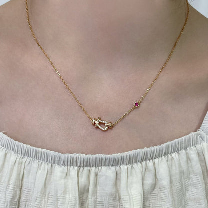 [RAFFINE]FORCE 10 DIAMOND PINK GOLD NECKLACE