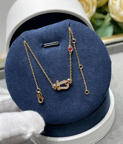 [RAFFINE]FORCE 10 DIAMOND PINK GOLD NECKLACE