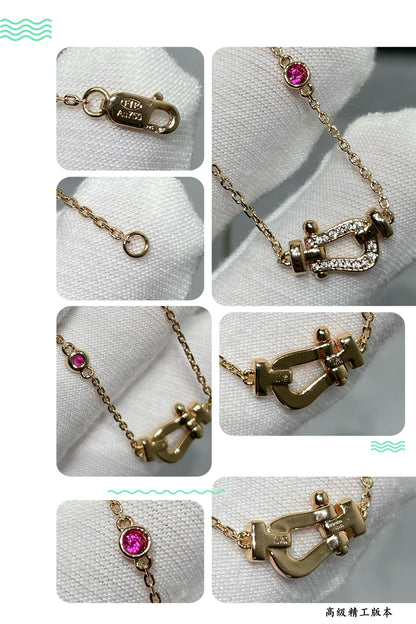 [RAFFINE]FORCE 10 DIAMOND PINK GOLD NECKLACE