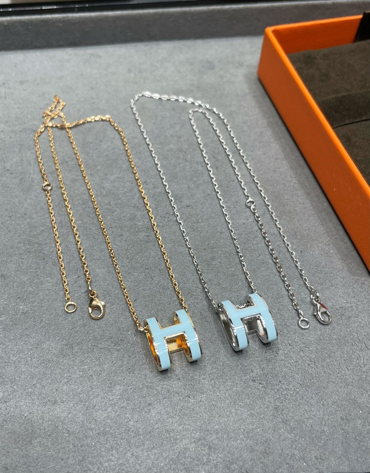 [Raffine] COLLIER POP H BLEU CIEL