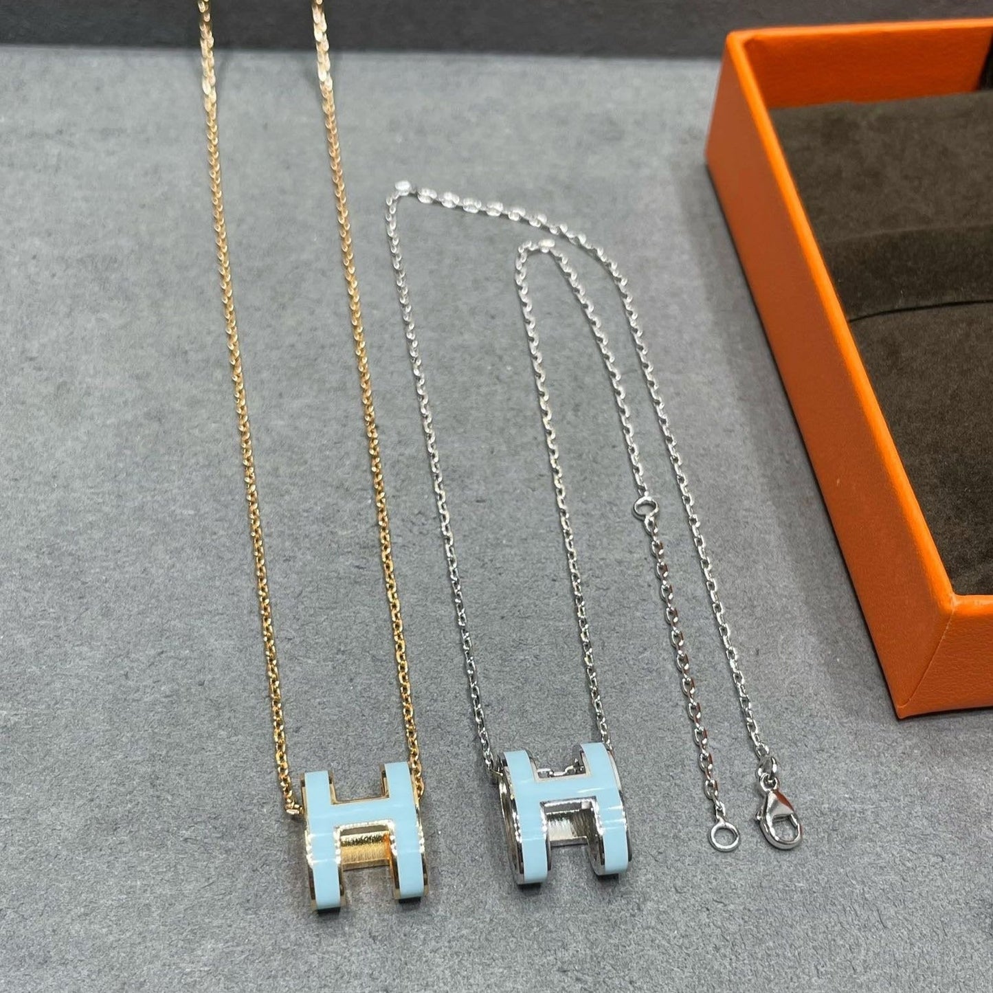 [Raffine] COLLIER POP H BLEU CIEL