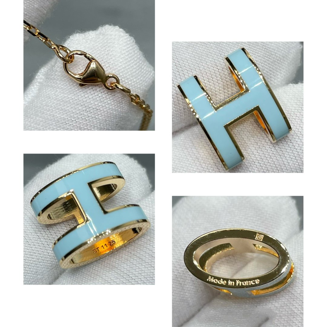 [Raffine] COLLIER POP H BLEU CIEL