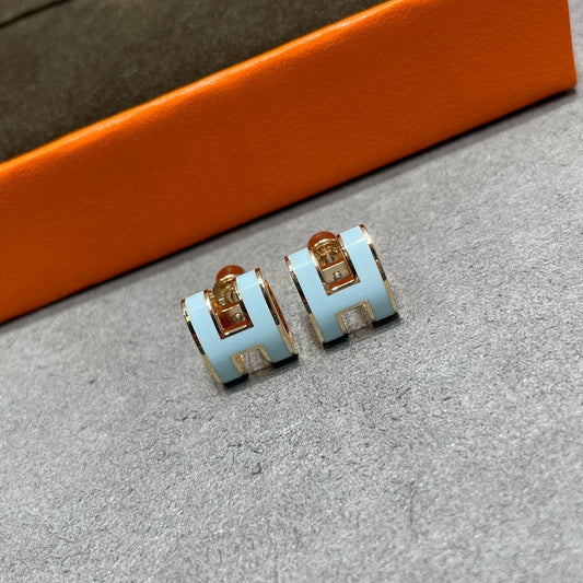 [Raffine] POP ​​H HIMMELBLAU OHRSTECKER