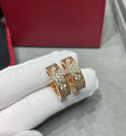 [RAFFINE] PENDIENTES DE AMOR CON DIAMANTES DE 5,5 MM