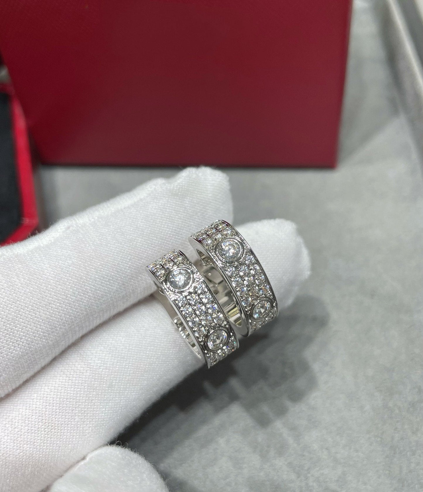 [RAFFINE] PENDIENTES DE AMOR CON DIAMANTES DE 5,5 MM